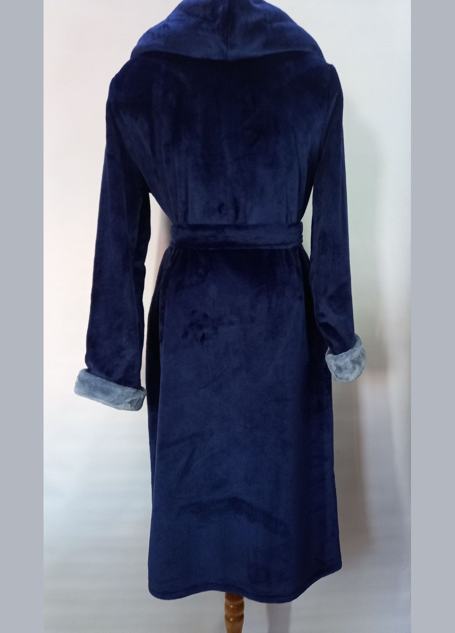М'якенький теплий темно-синій халат для чоловіків Zevs розміри,L.46.48.М.Л ELL (368787749)
