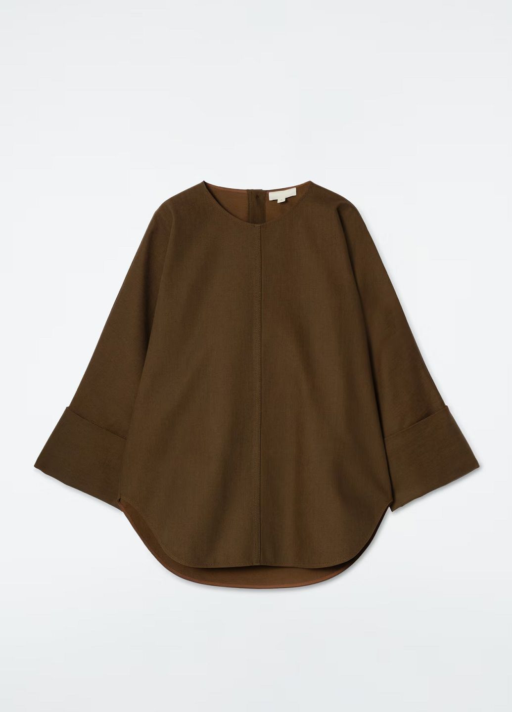 Коричневая блузка Cos