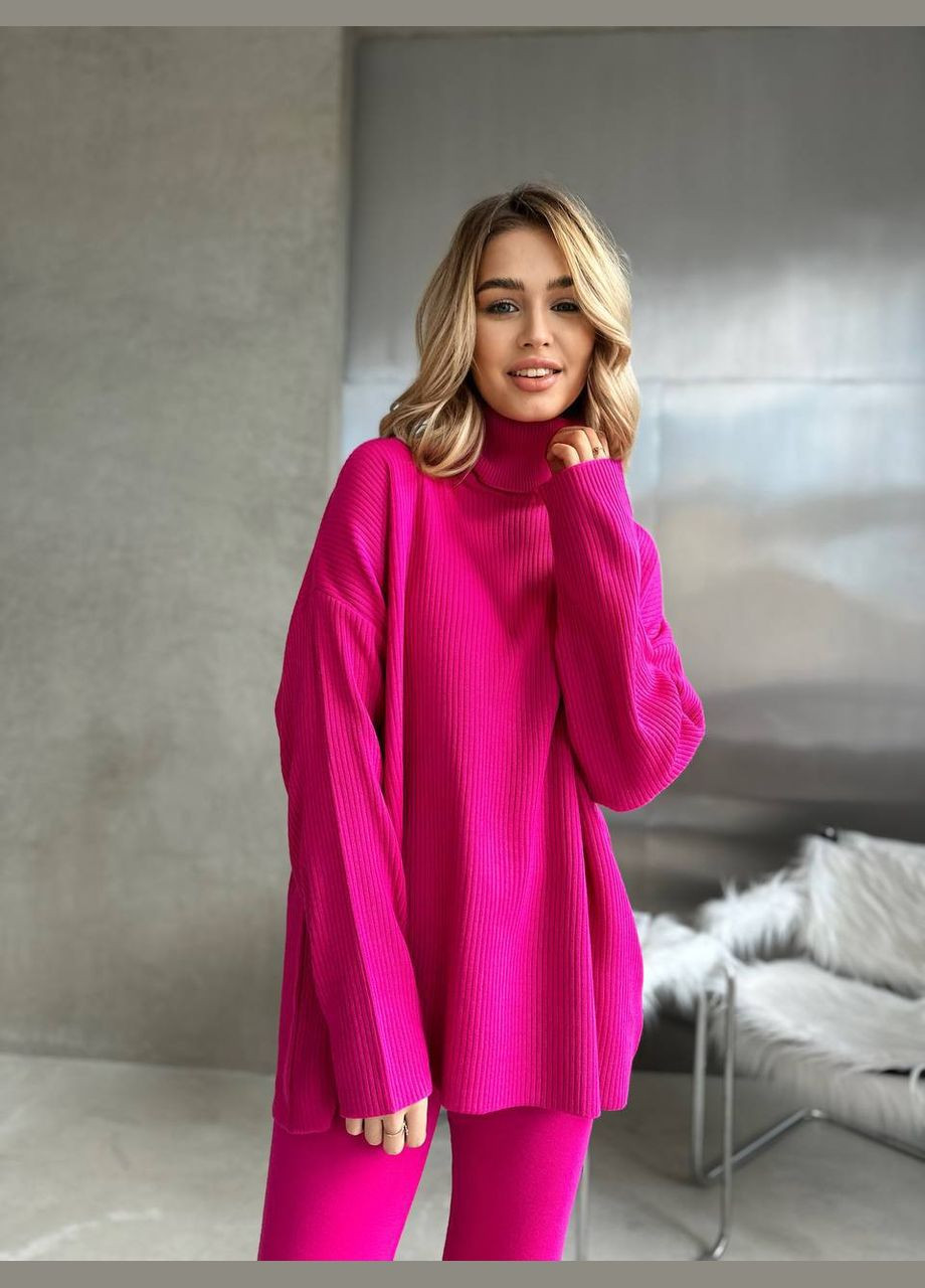 Жіночий костюм светр та лосини в рубчик FINO Mode (317369738)