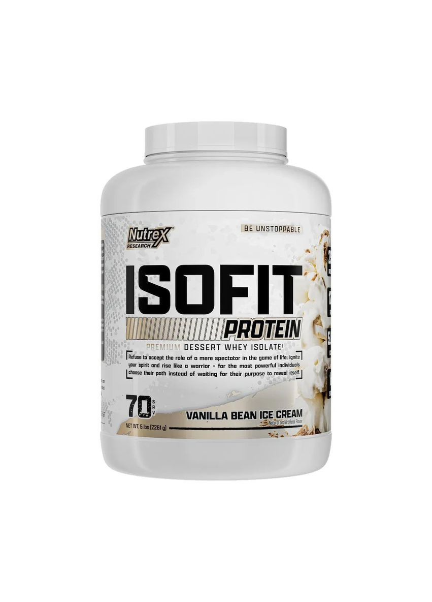 Сироватковий ізолят Isofit Ванільне морозиво 70 порцій Nutrex (362411817)