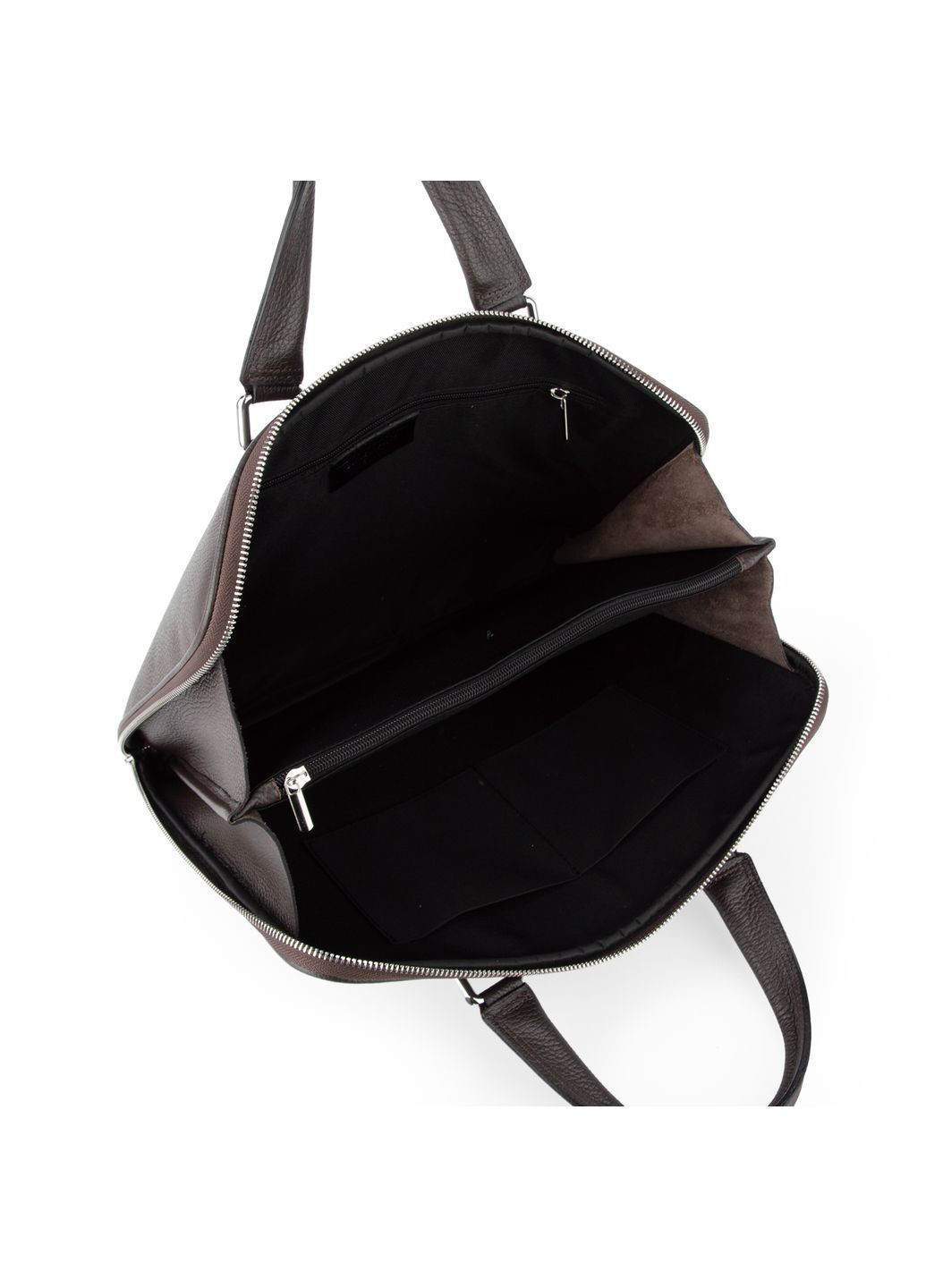 Шкіряна жіноча сумка для ноутбука m01304 шоколадна Virginia Conti (366062732)