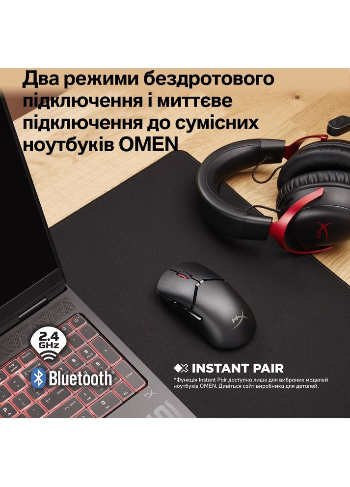 Мышь Pulsefire Saga Black (A2PB2AA) HyperX (325816390)