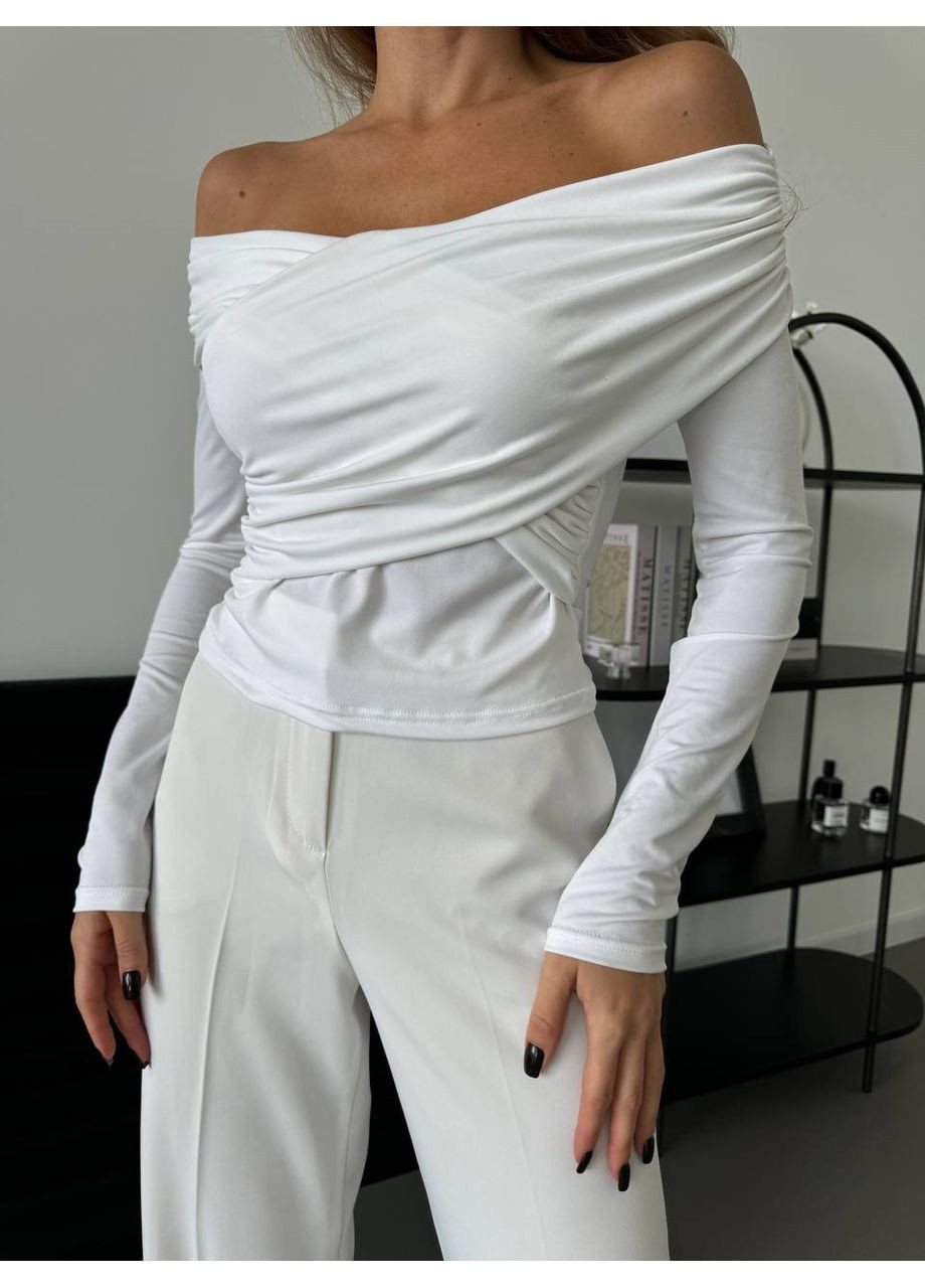 Жіночий лонгслів зі спущеними плечима Osoblyva (368536796)