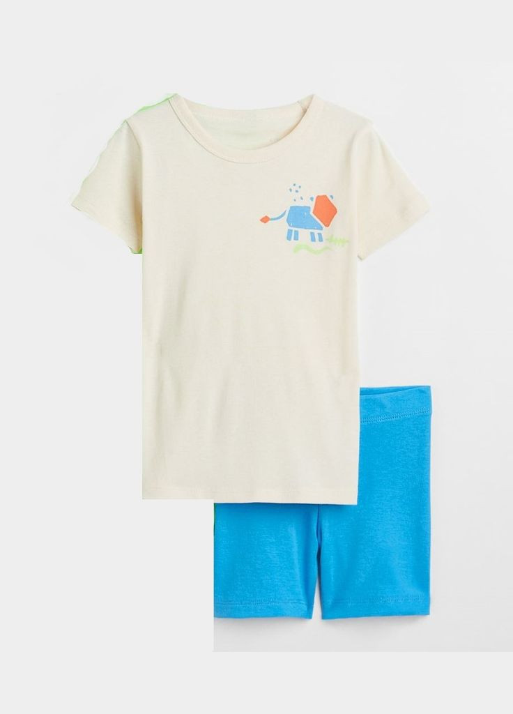 Комбинированная всесезон пижама (футболка, шорты) H&M