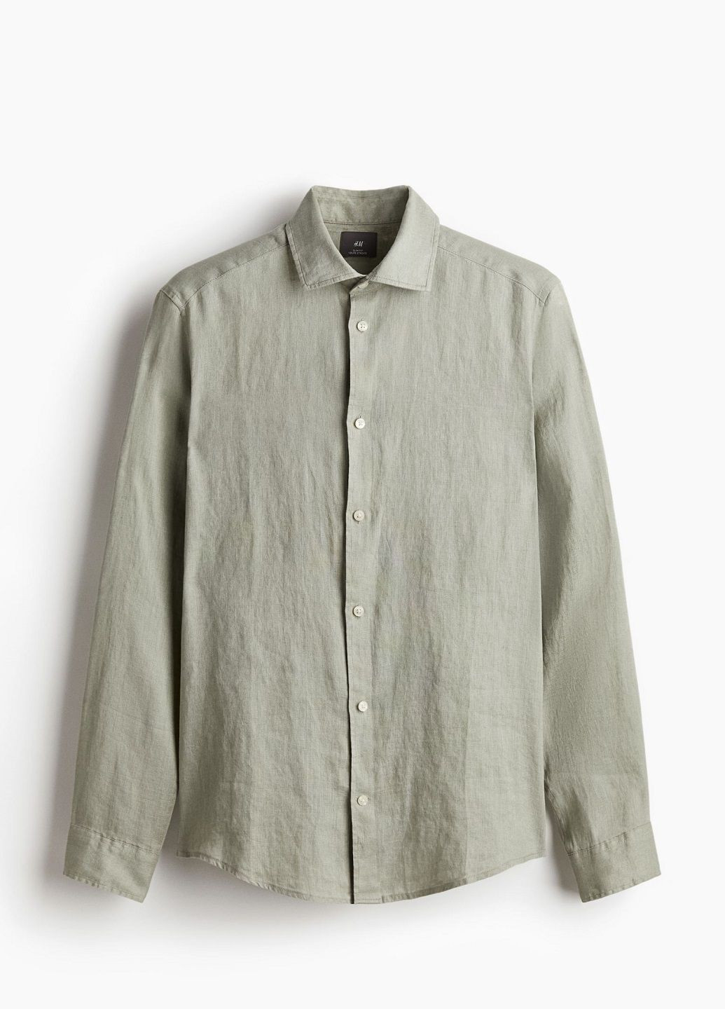 Светло-зеленая классическая рубашка H&M