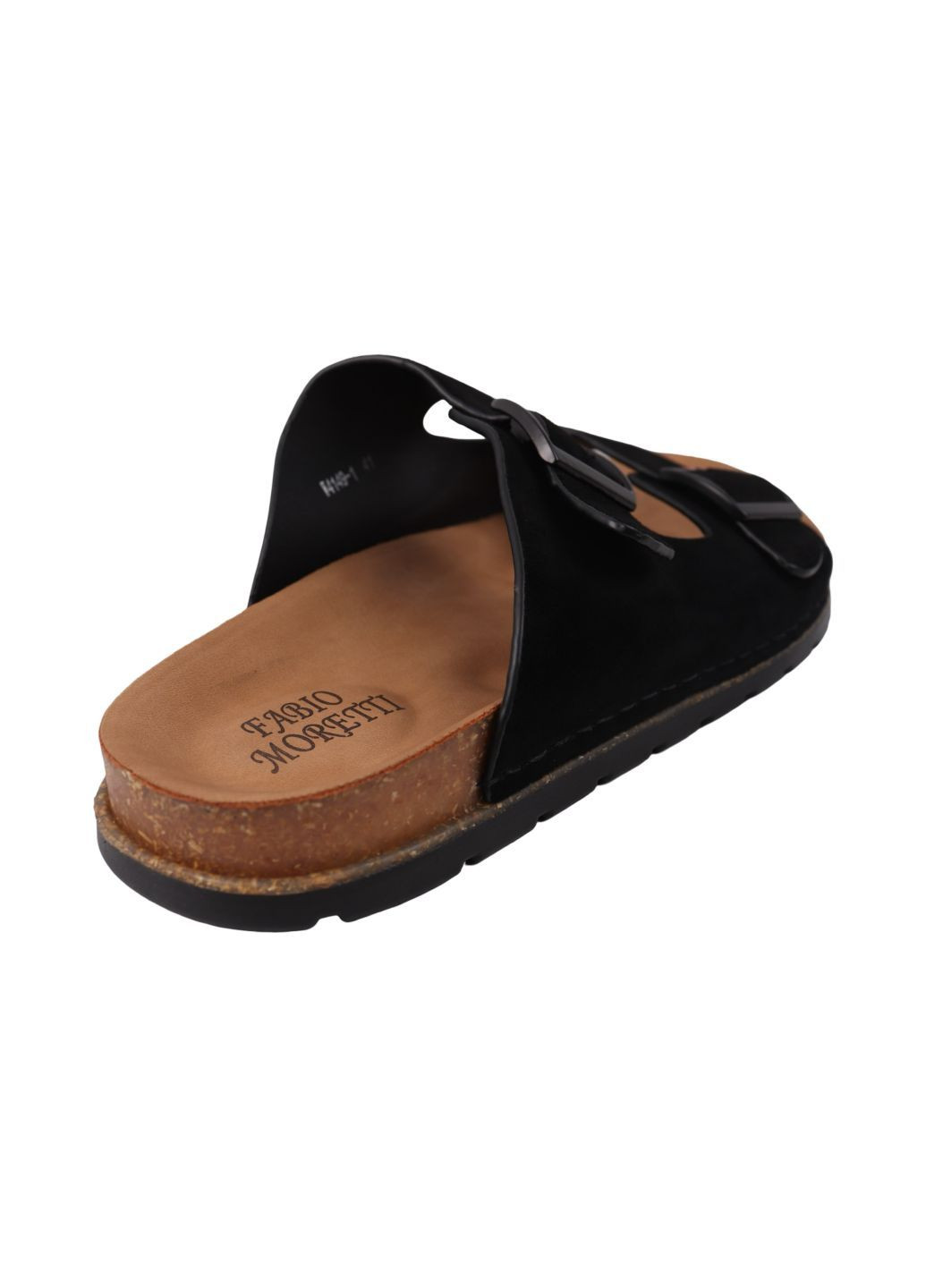 Черные шлепанцы мужские черные натуральная замша Brooman