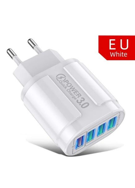 Блок для швидкої зарядки USB 45 Вт 4-портовий зарядний пристрій Uslion (368788560)