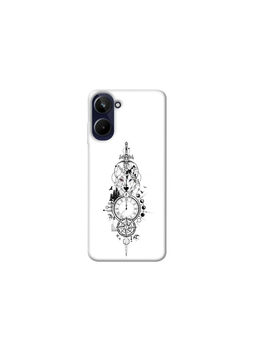 Чехол на Realme 10 4G Tattoo ver.8 Frontalka (393365387)