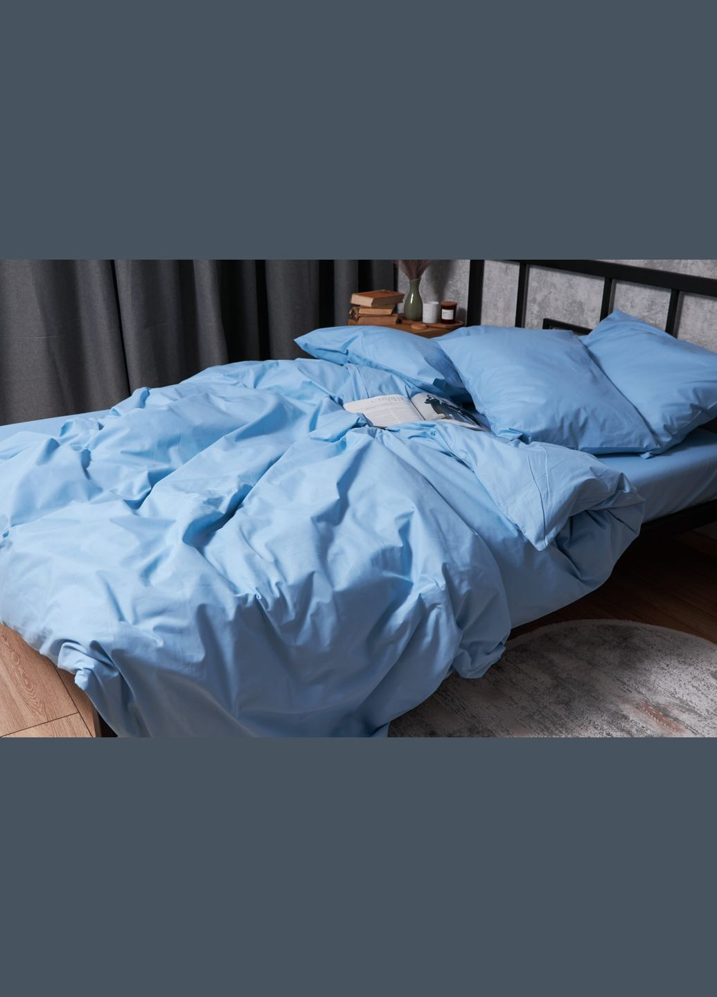 Комплект постільної білизни Бязь Gold Люкс євро 200х220 наволочки 2х70х70 (MS-820003057) Moon&Star Nordic (288043583)