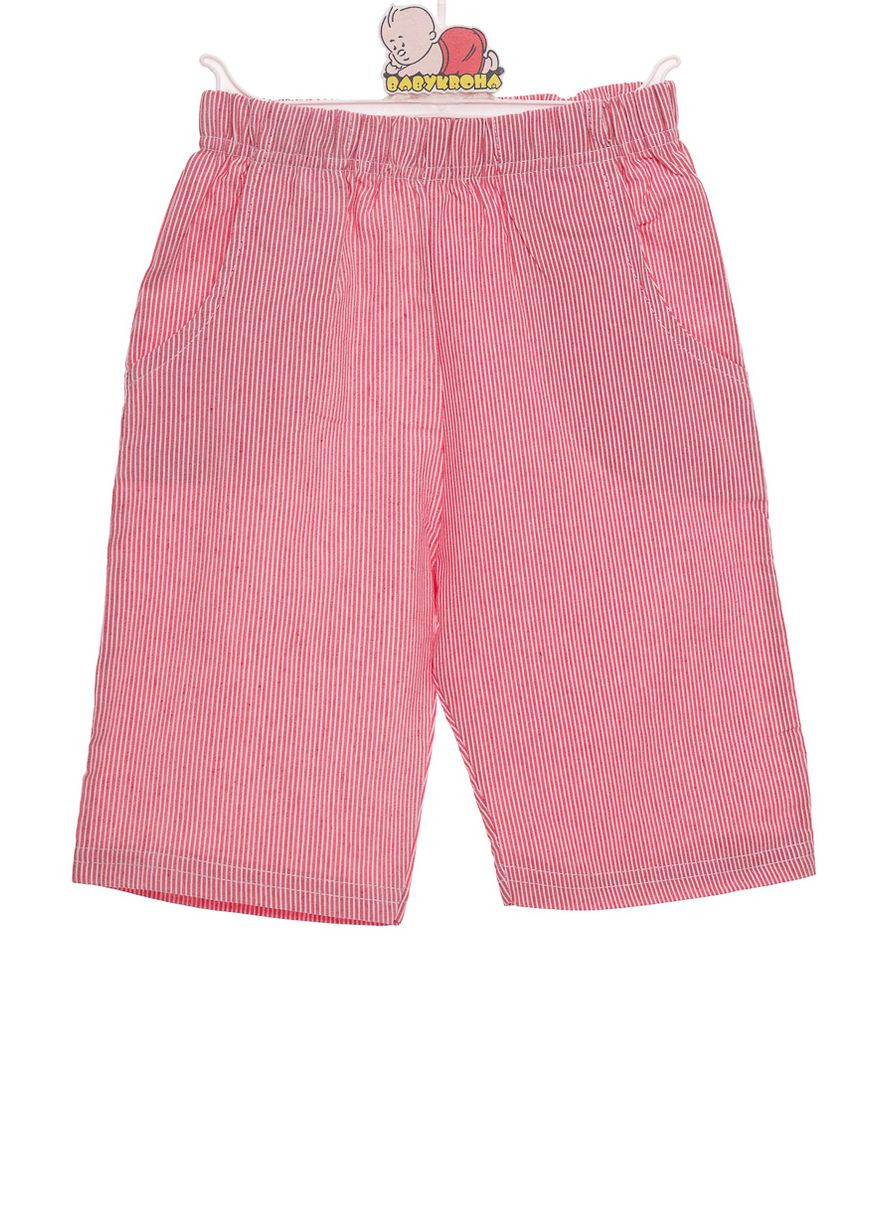 Красный летний костюм с коротким рукавом для мальчика трикотажные с галстуком красный 110 см (31196) BABYKROHA