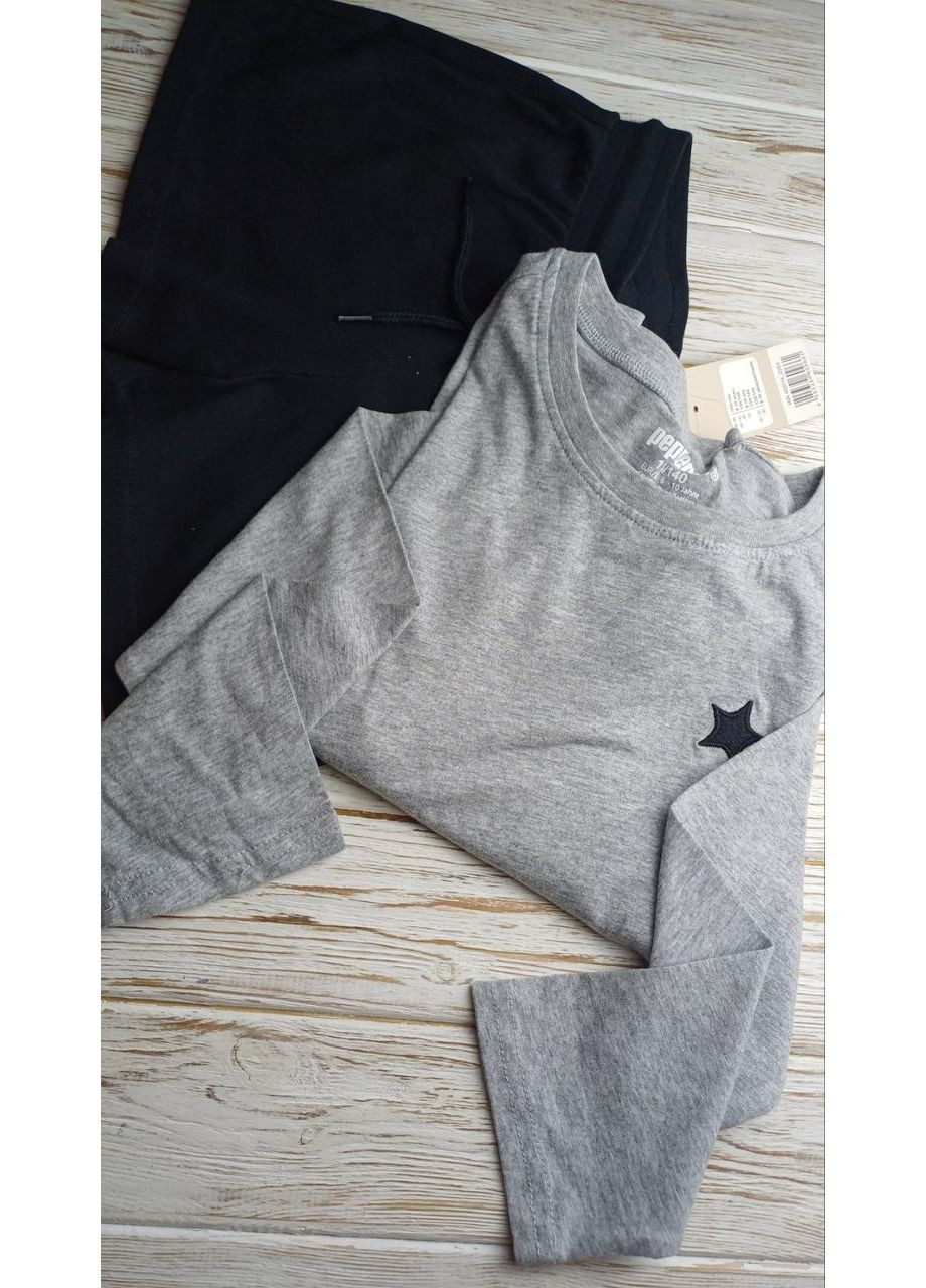 Комбінована всесезон реглан+шорти в рубчик піжама дитяча 134/140 Kaufland