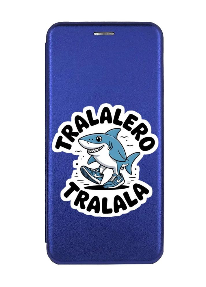 Чохол-книжка синій з малюнком на Xiaomi Redmi Note 13 Pro 4G Акула Тралалеро Тралала (принт 416) Creative (365435318)