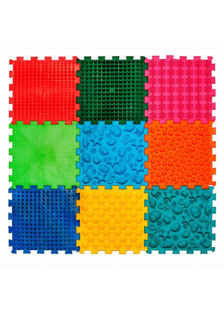 Масажний килимок Морський Пазли 9 елементів (2000000110486) Ortek (370967403)