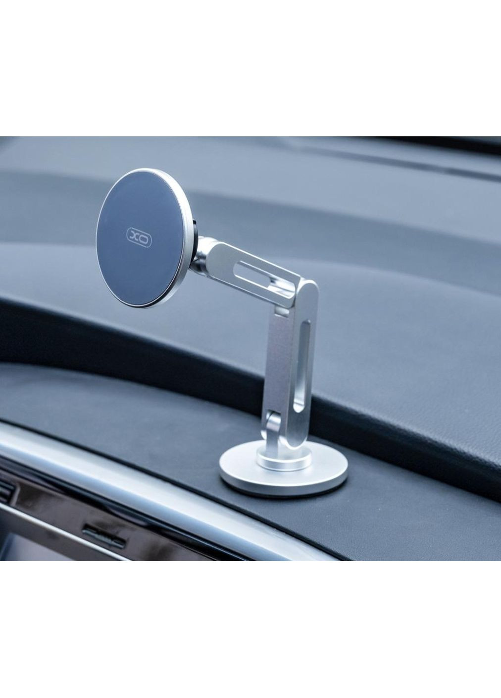 Автодержатель C148 Universal Magnetic metal 360° rotating Holder Silver (7109739) XO (360402851)