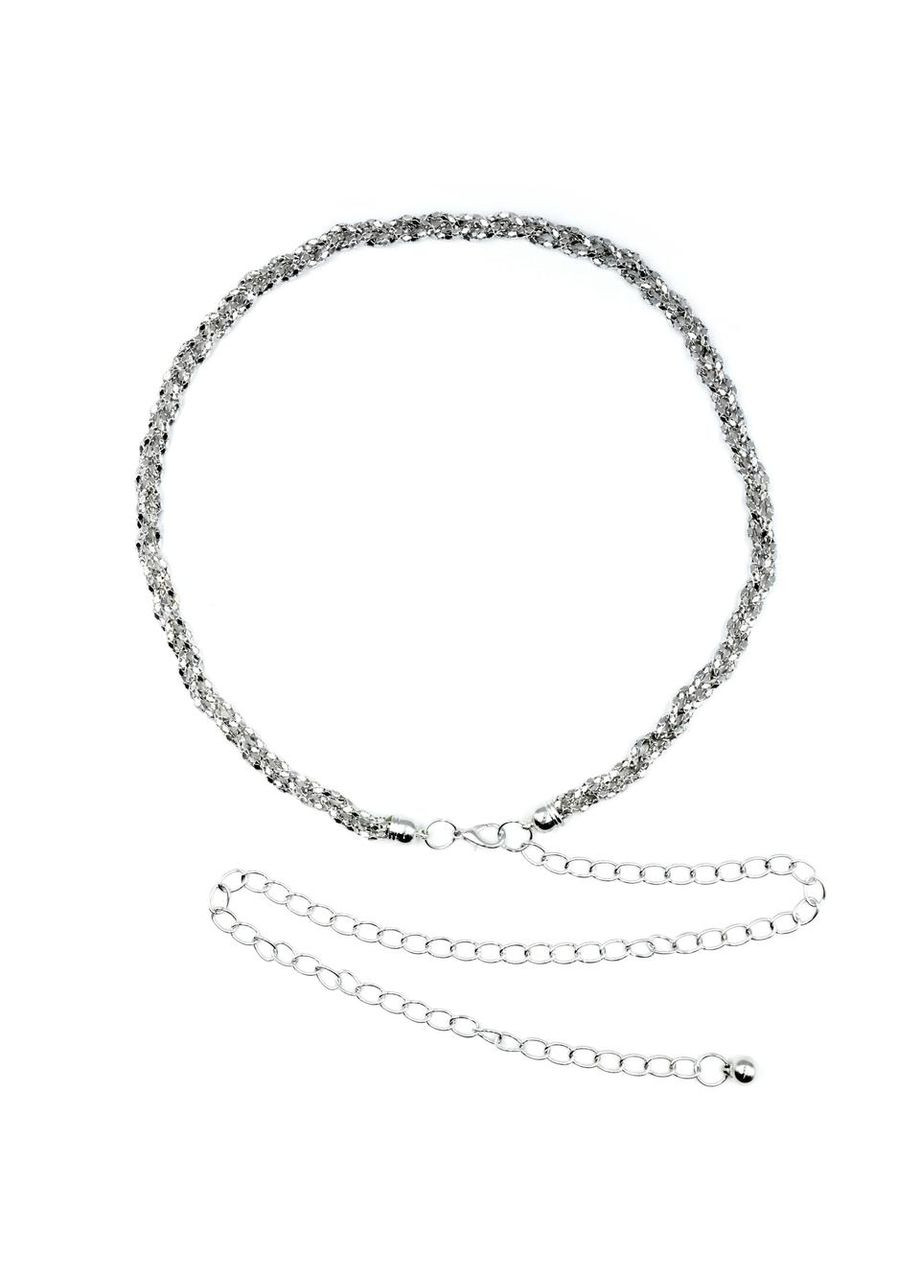 Пояс-ланцюг на талію 110 см Сріблястий Weatro (347316094)