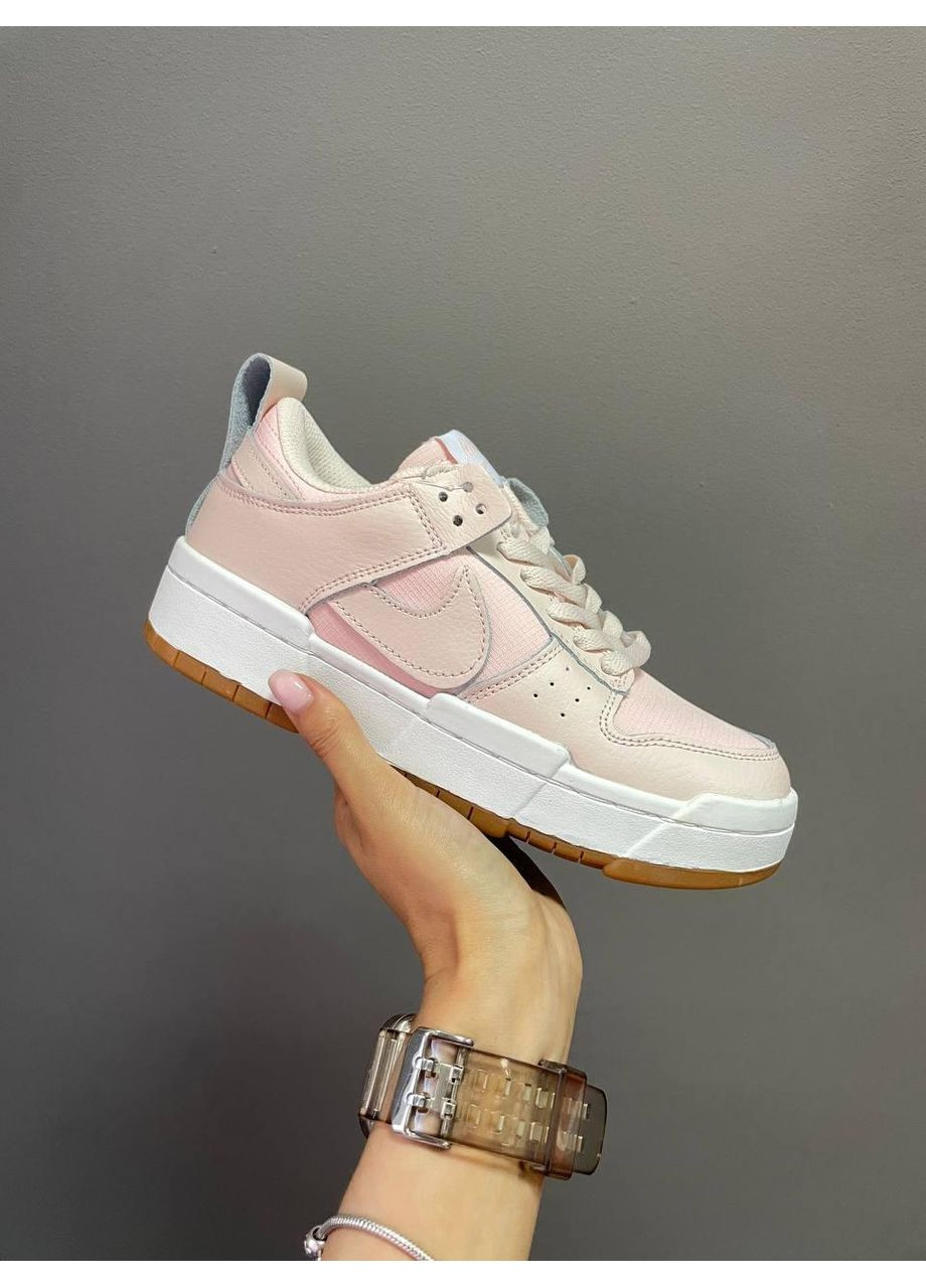 КРОСІВКИ ЖІНОЧІ NIKE DUNK DISRUPT PINK WHITE НАЙК СБ ДАНК No Brand рожеві демісезони (367175252)