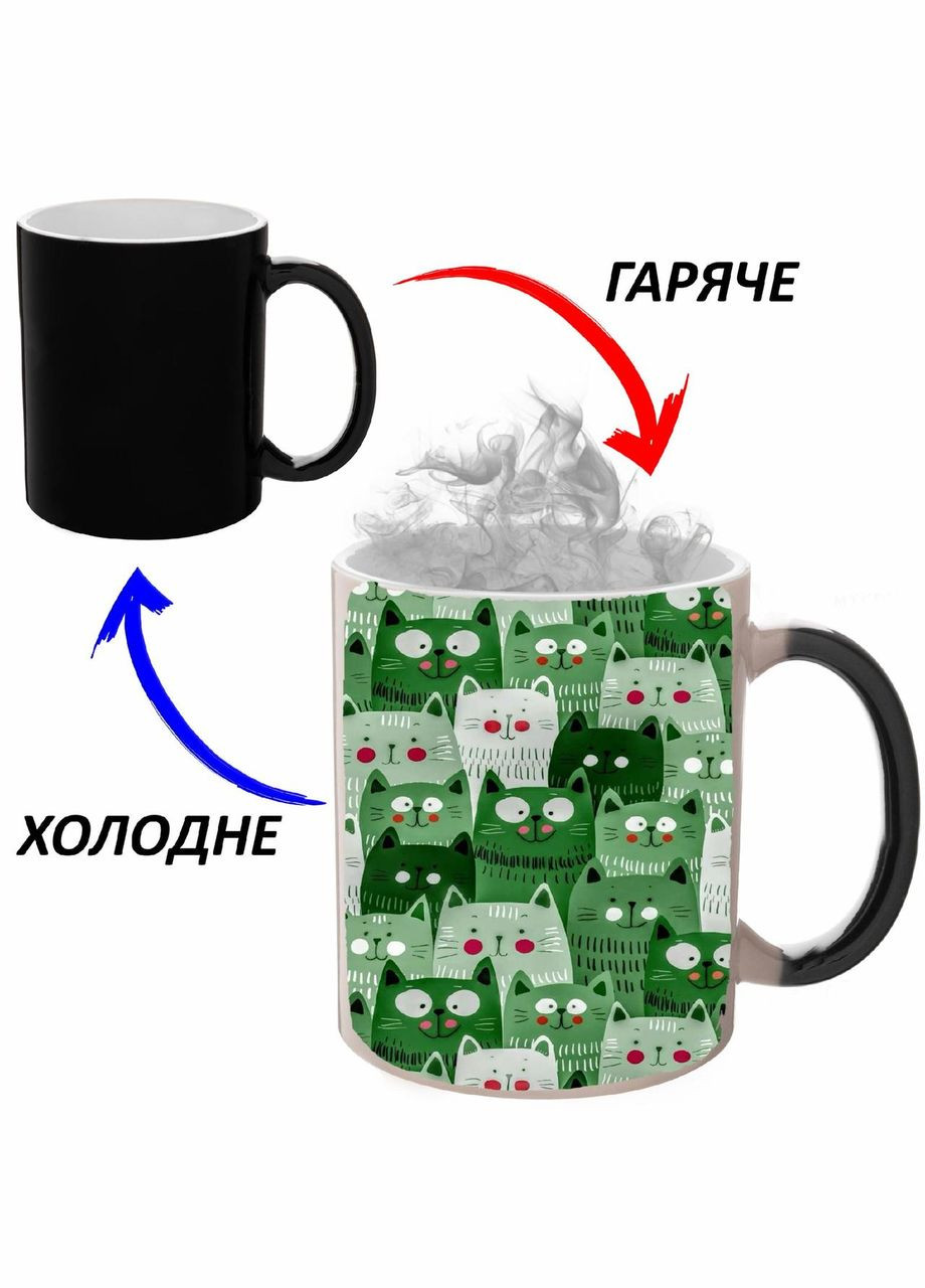 Чашка хамелон (кружка, чашка) с детским рисунком #158 Черная 330 мл No Brand (323471494)