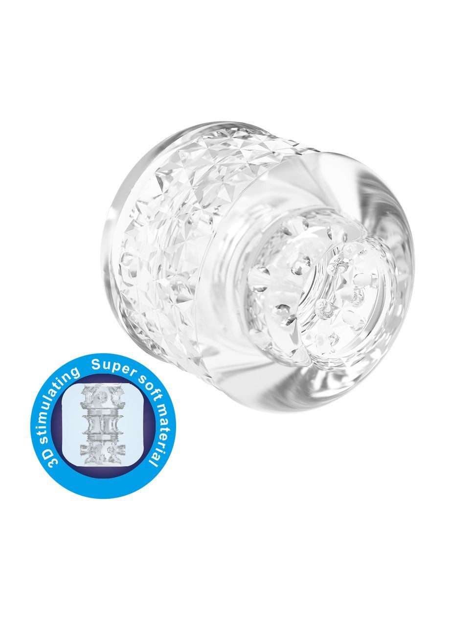 Мастурбатор Pretty Love Crystle прозрачный эластичный с текстурированным внутренним каналом LyBaile (363975932)