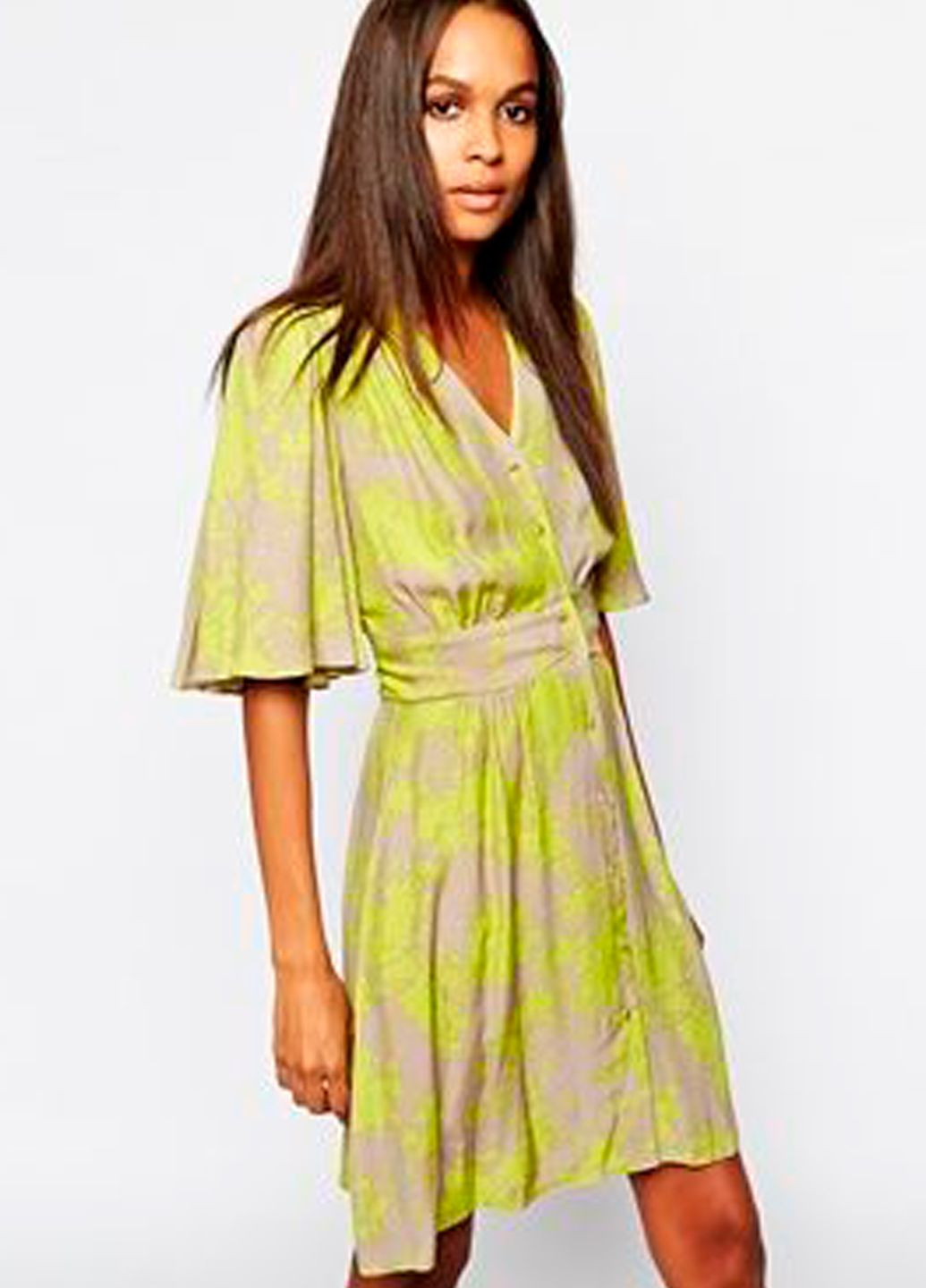 Комбінована кежуал міні сукня Closet з абстрактним візерунком