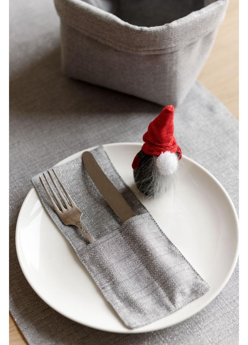 Праздничная корзина Жемчужина Silver для хранения декор 18х18х14 см стильный органайзер ProDobro (369365385)