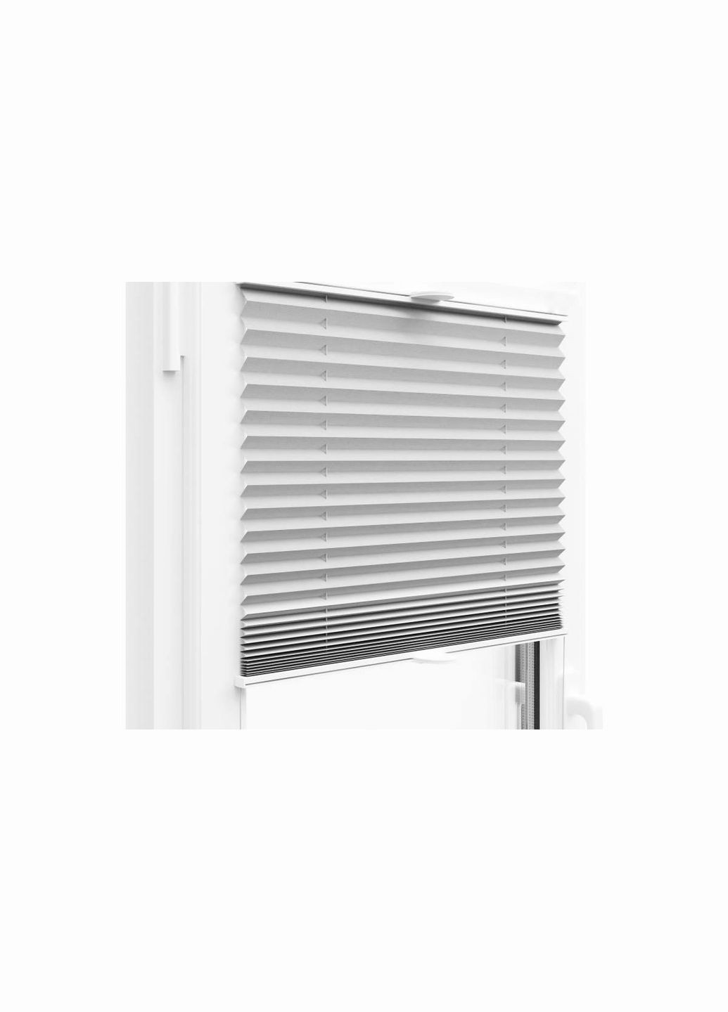 Жалюзи плиссе тканевые Светло-серый 1200, 500 No Brand (340668930)