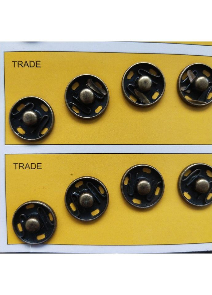 D=15мм, пришивные застежки-кнопки для одежды 24шт металл - Антик Plus-plus (352744335)