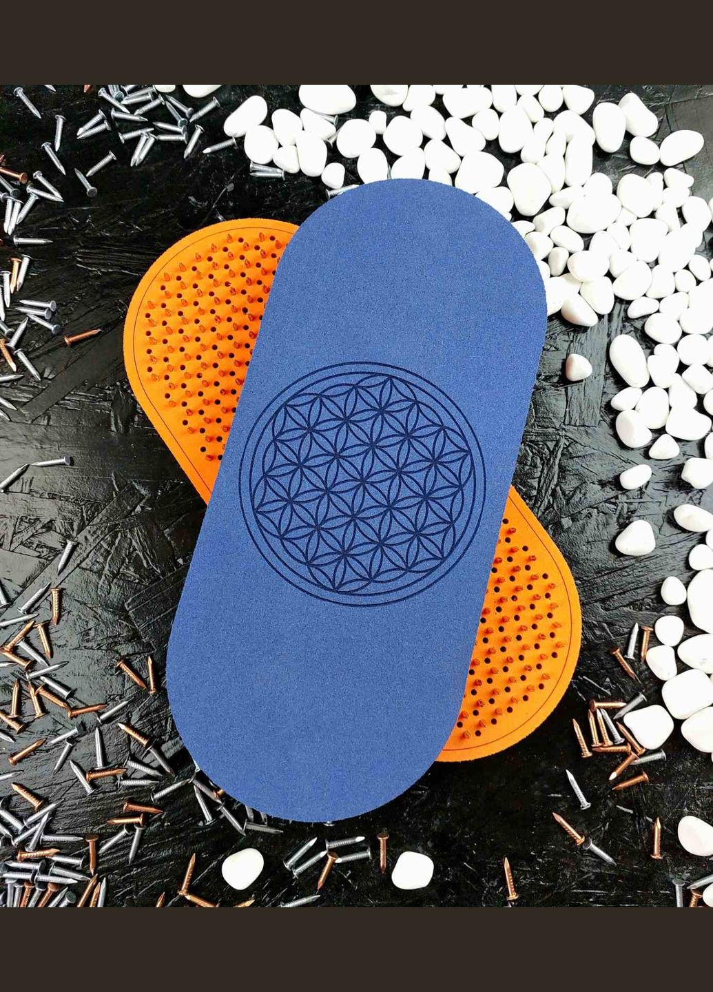 Легкі дошки садху з гравіюванням квітка життя з комфортного матеріалу No Brand анатомічні (342328887)