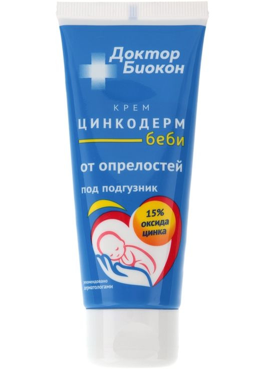 Крем "Цинкодерм бебі" від попрілостей під підгузок - Біокон Доктор Біокон 60g (311329-59156) Биокон (368639955)