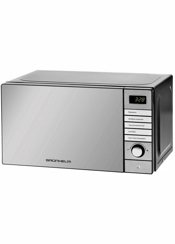 Микроволновая электронная печь 20MX921-S маленькая микроволновка Grunhelm