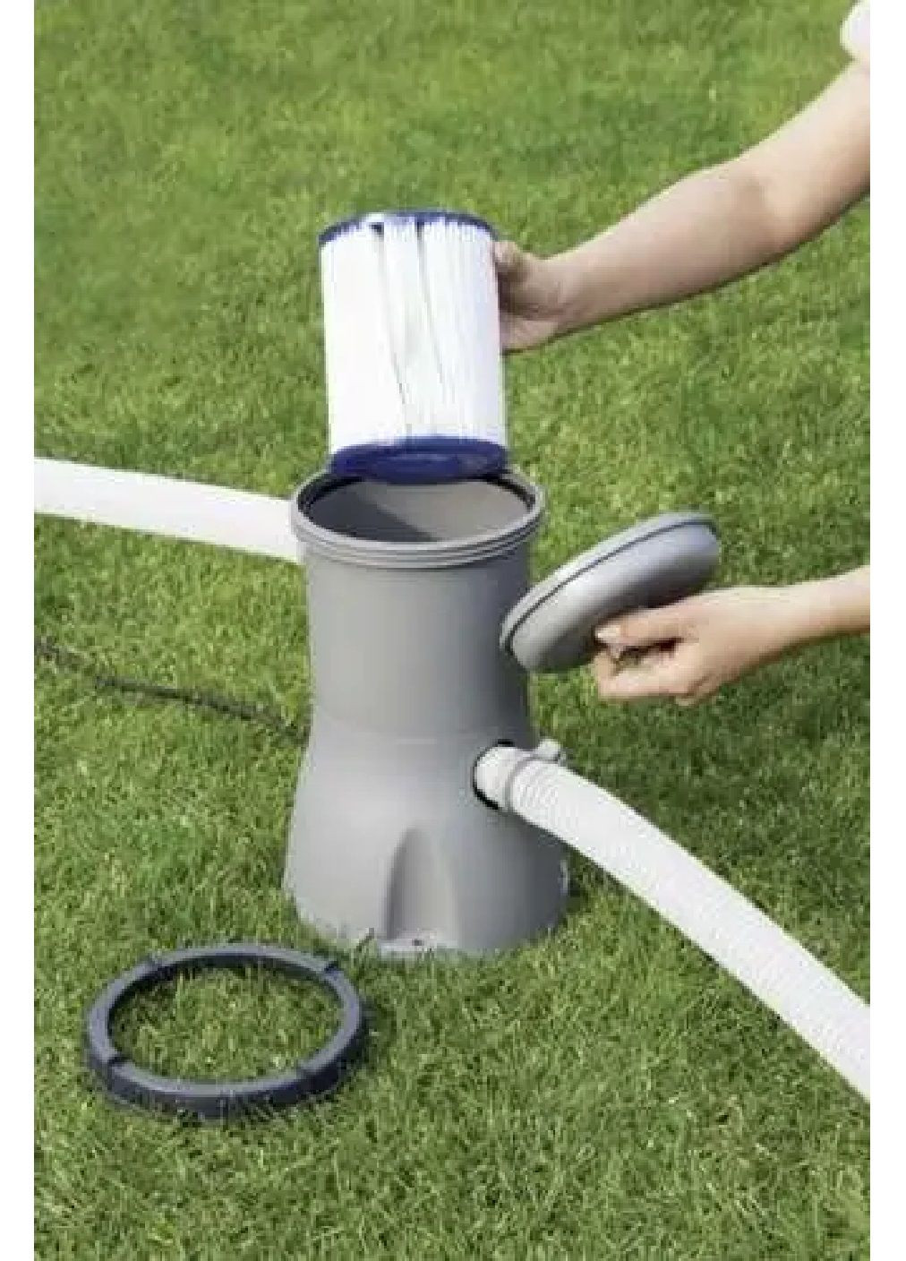 Картриджний фільтр насос для басейнів із системою фільтрації до 14300 літрів 2006 л/год 27,5х20 см (477371-Prob) Unbranded (337822332)