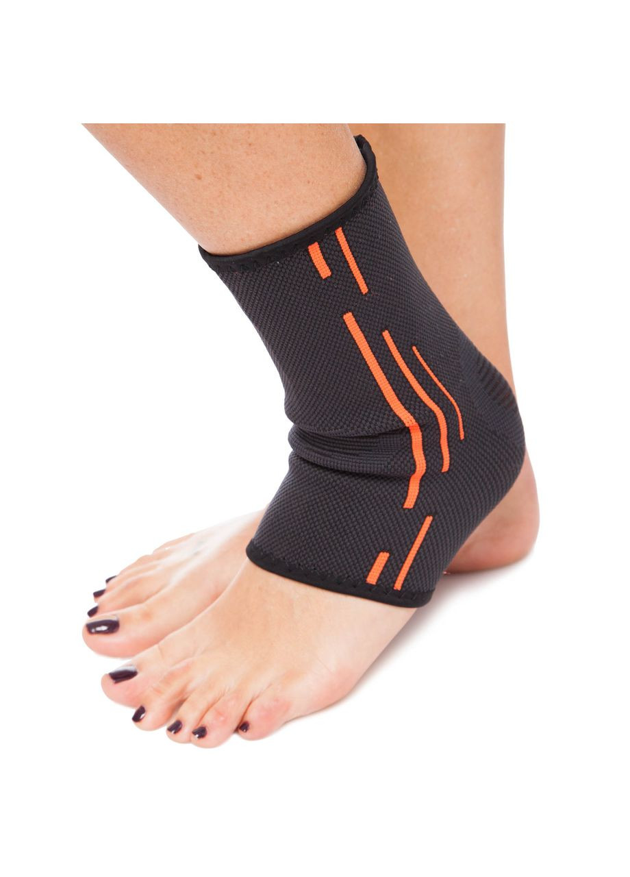 Бандаж для голеностопного сустава эластичный (1шт) ST-1011 (полиамид, спандекс, р-р, Серо ) SIBOTE (361434983)