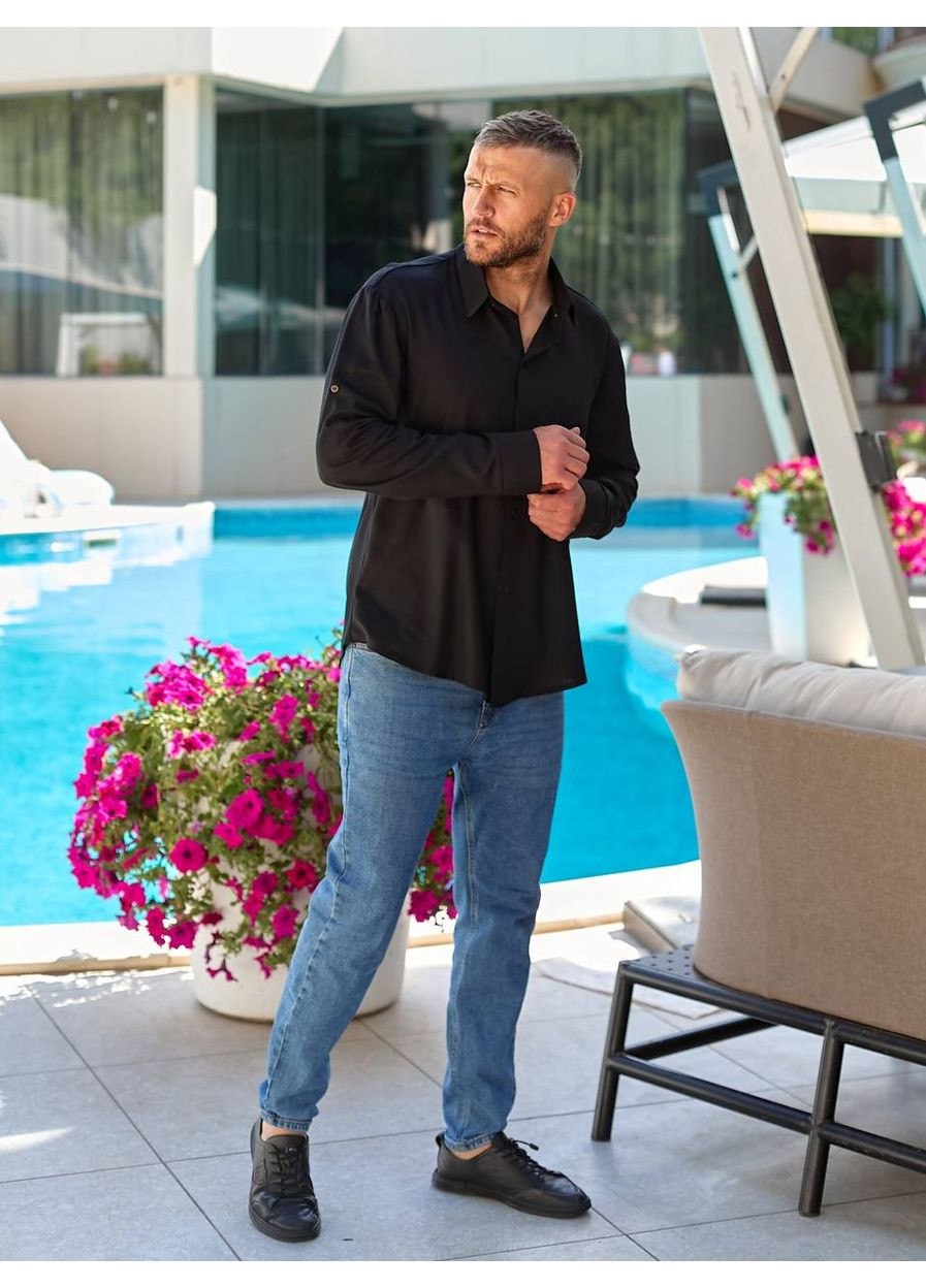 Чоловіча сорочка з льону Vione (367183696)