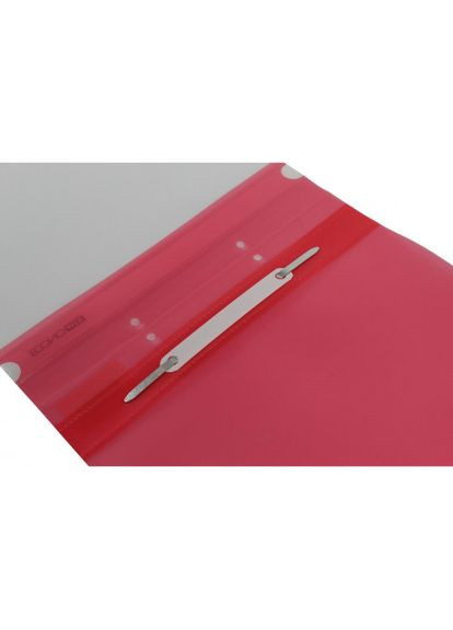 Папкаскоросшиватель А5 красная E31506-01 с перфорацией прозрачный верх (4044572136060) ECONOMIX (292708215)