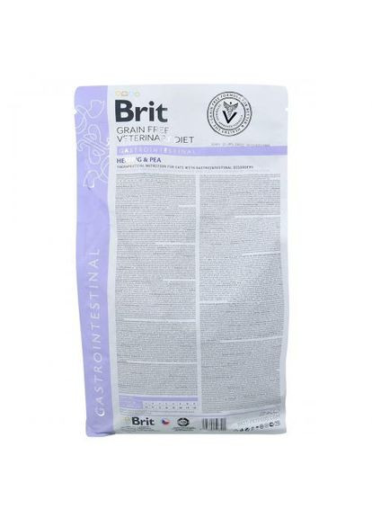 Сухой корм GF VetDiet Cat Gastrointestinal для кошек, при нарушениях пищеварения, с сельдью, лососем, яйцом и горохом, 2 кг Brit (323153311)