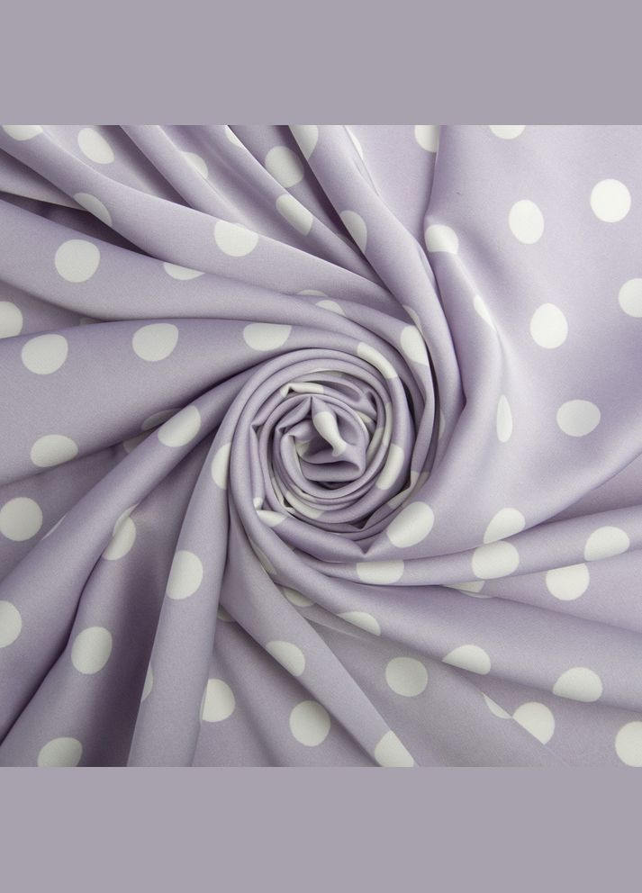 Тканина атлас шовк горошок сер св/бузок IDEIA (275870695)