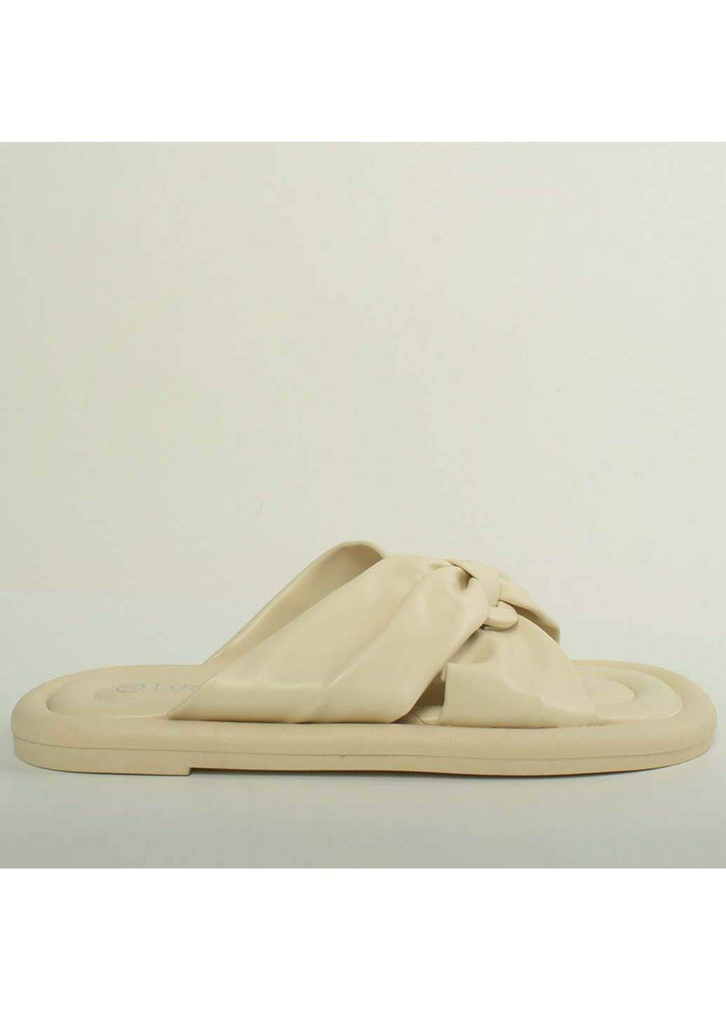 Бежевые шлепанцы женские Fashion