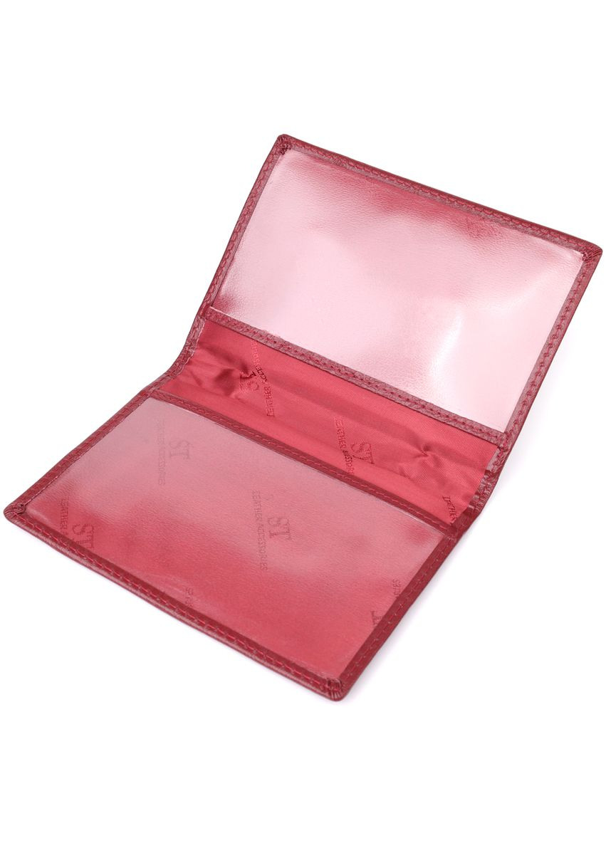 Красивая обложка на паспорт универсального формата из натуральной кожи 23079 Бордовый st leather (331910093)