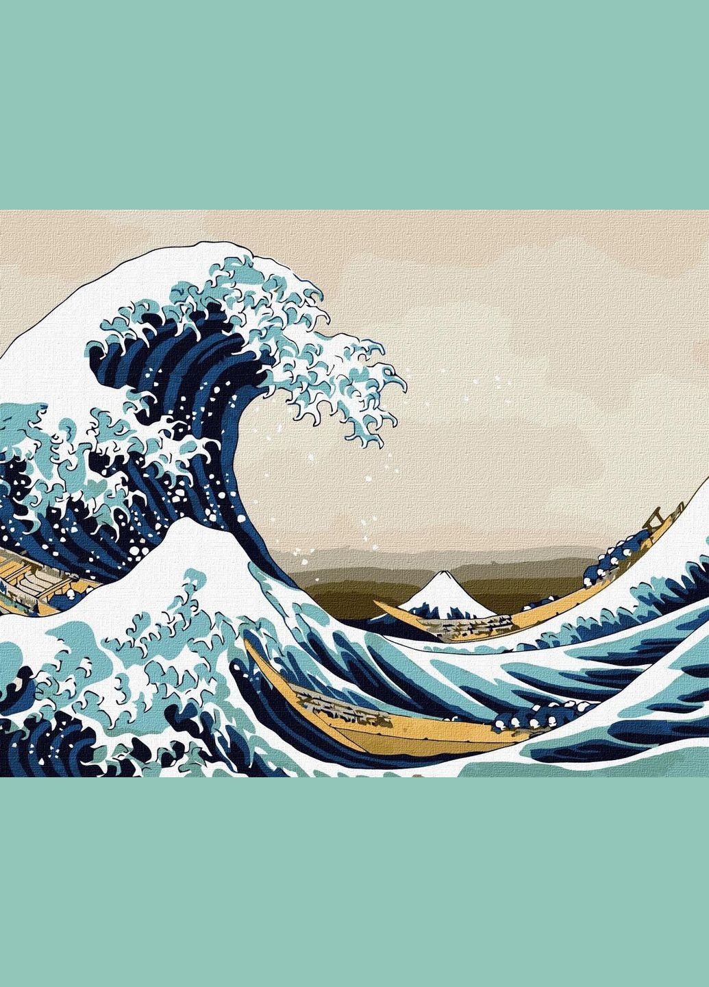 Картина по номерам. "Большая волна в Канагаве" © Кацусика Хокусай 40*50 см KHO2756 Ідейка (362534681)