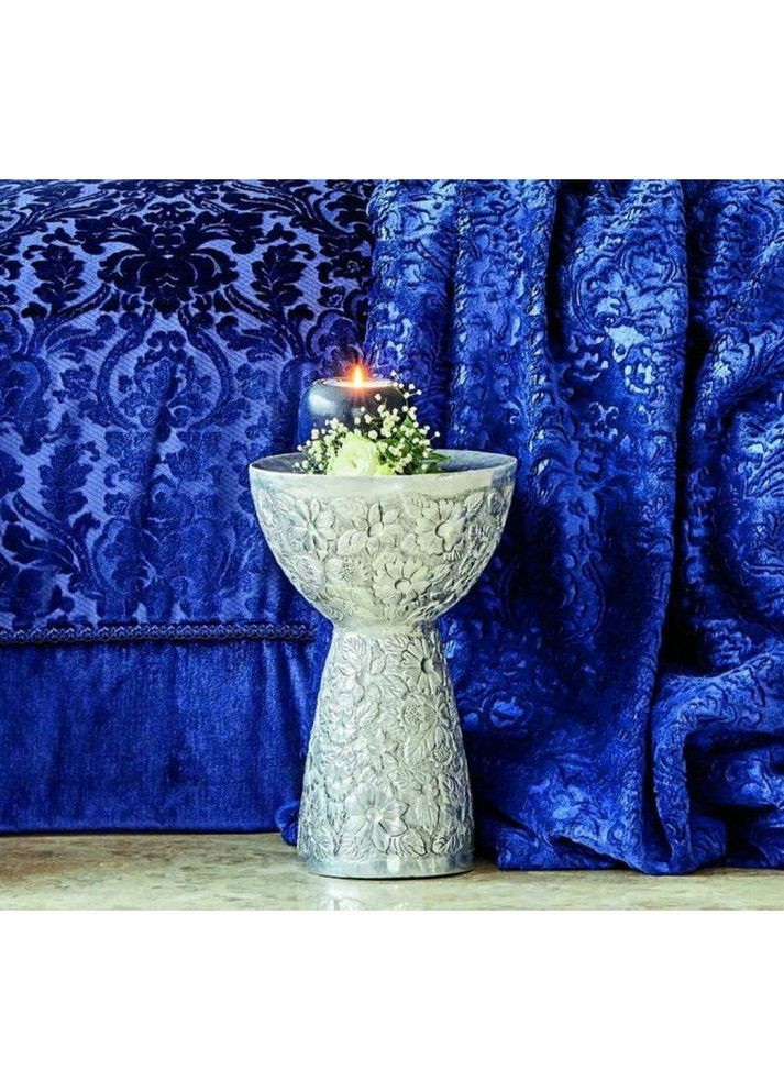 Набор постельное белье с покрывалом + плед Volante lacivert синий (10 предметов) Karaca Home (285778518)