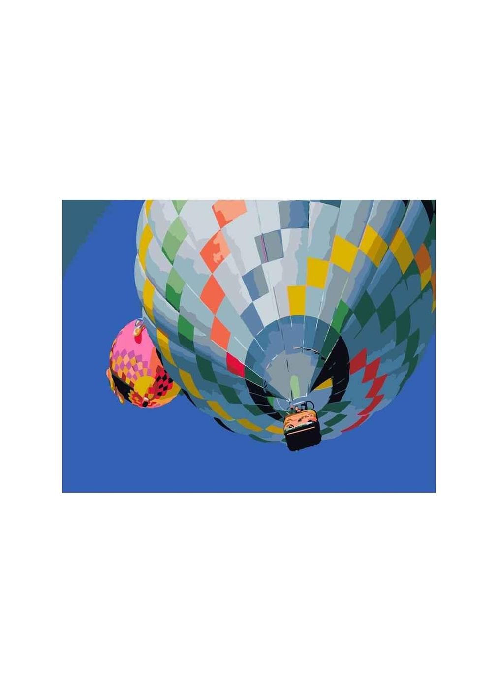 Набір для розпису по номерах Яскраві повітряні кулі 40х50см GS304 ТМ Strateg (304644054)