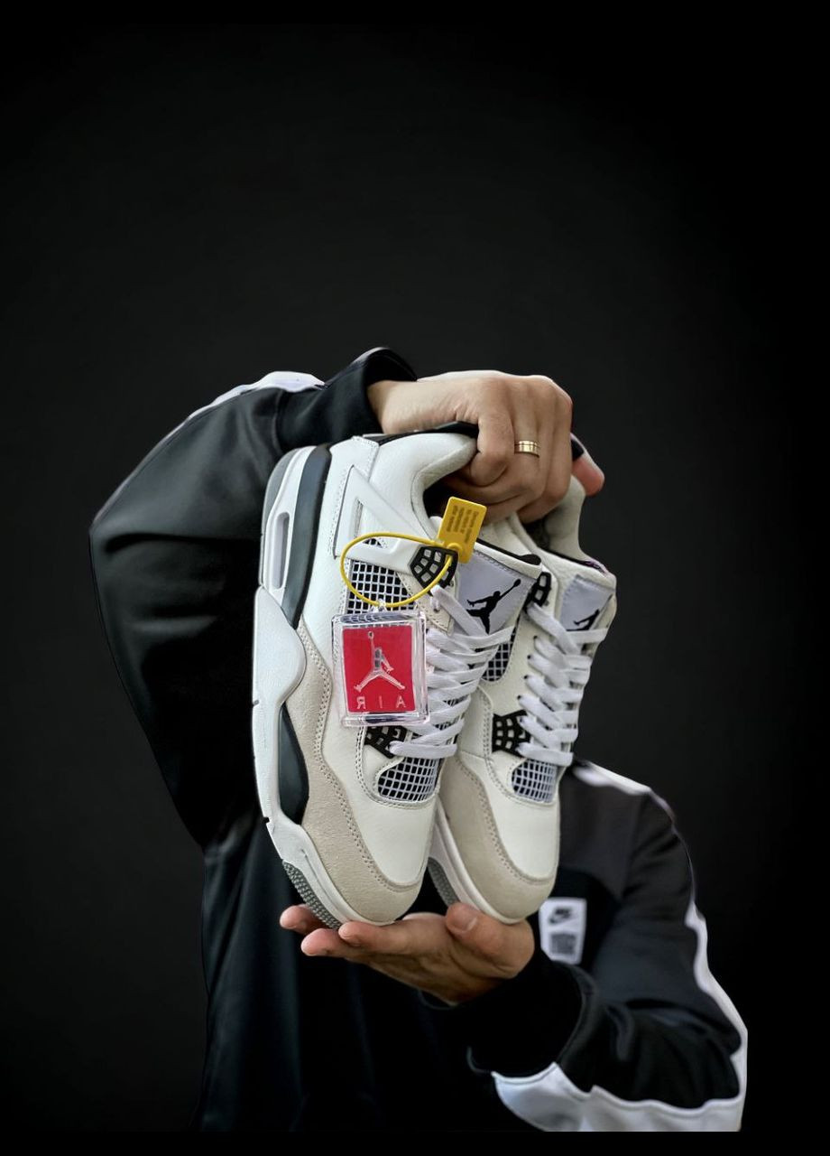 Бежеві Зимовий кросівки зимові чоловічі і жіночі nike air jordan 4 winter beige white fur | найк аір джордан 4 бежеві білі з хутром No Brand