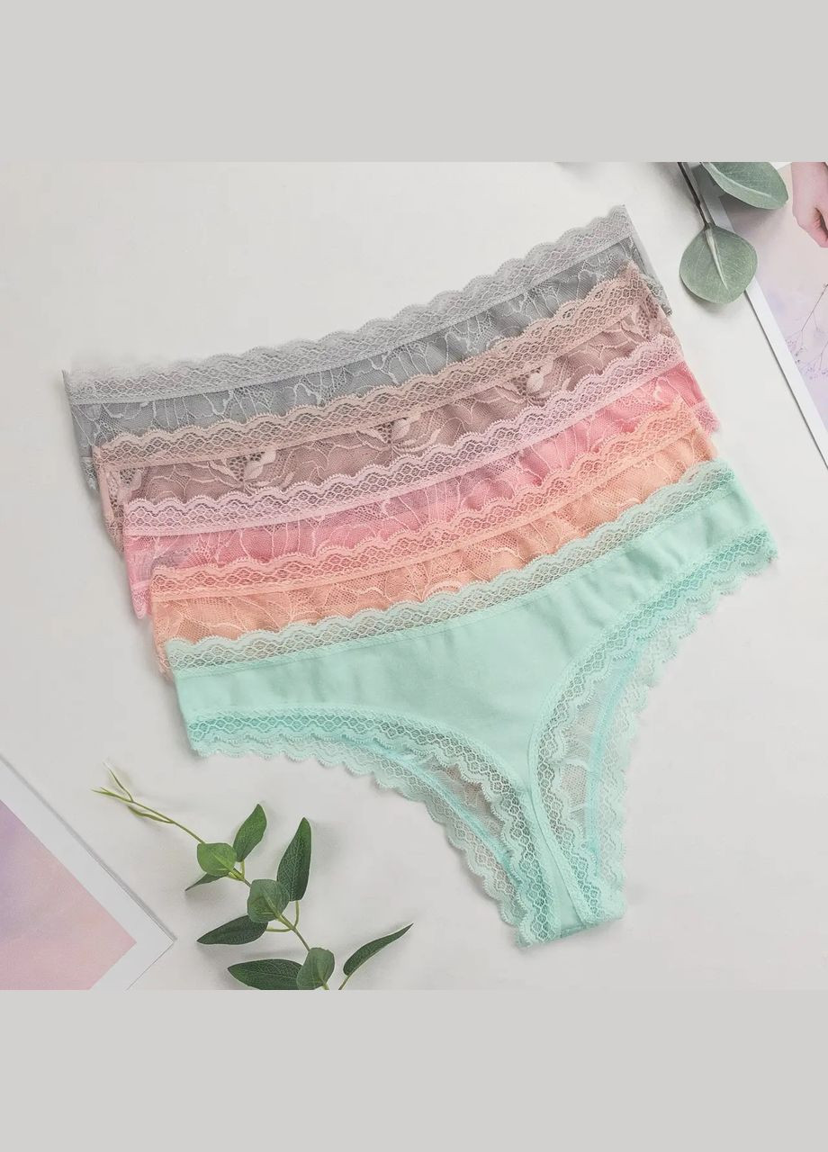 Комплект жіночих трусиків-стрінгів 5 шт Nicoletta (340462227)