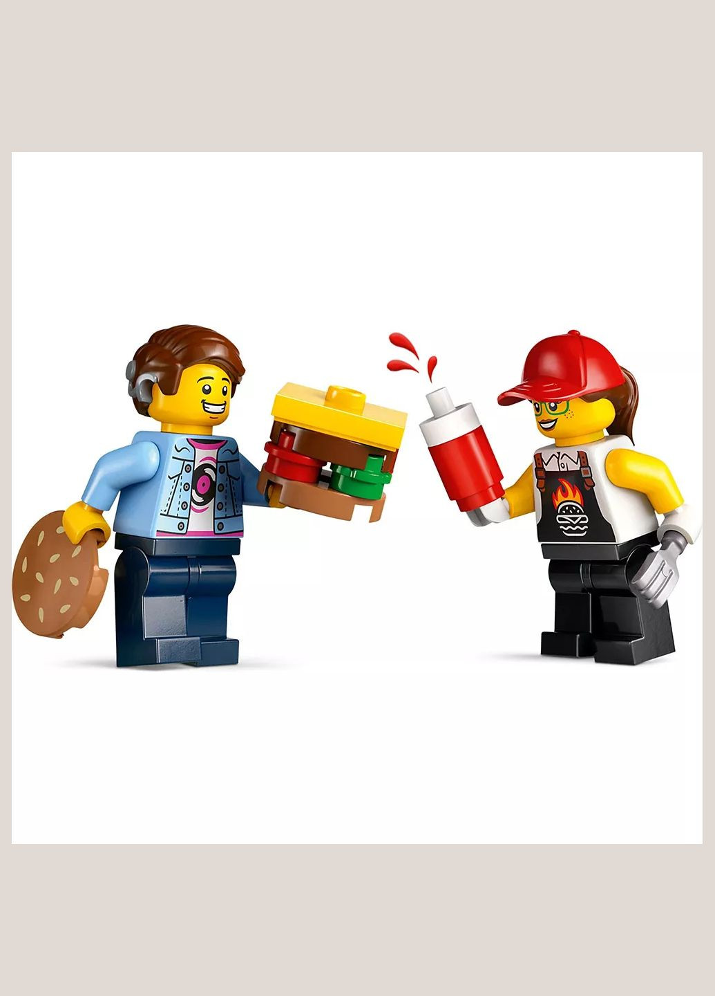 Конструктор City Грузовик с гамбургерами (60404) Lego (333252437)