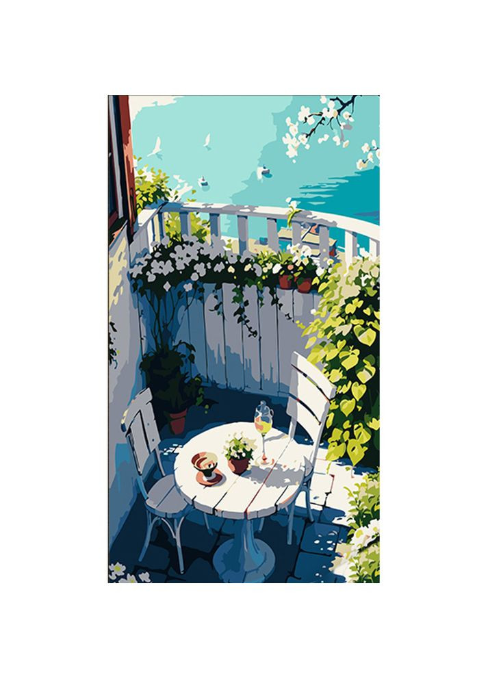 Картина по номерам "Уголок отдыха" см, пейзаж для детей, рисование, творчество. Strateg (369760875)