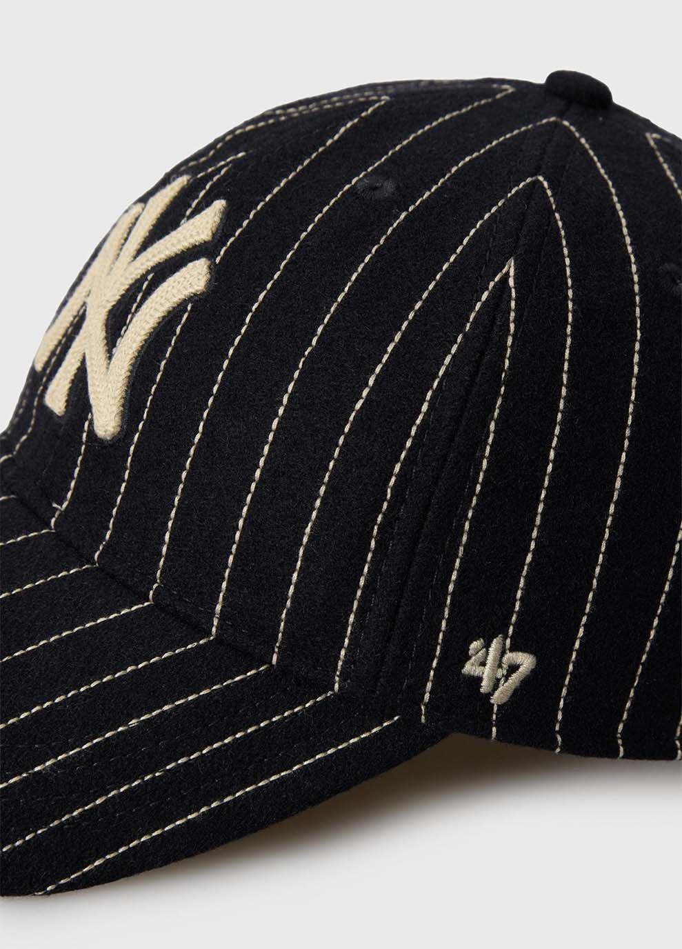 Кепка NEW YORK YANKEES WOOL PINSTRIP Темно-синий 47 Brand (367594356)