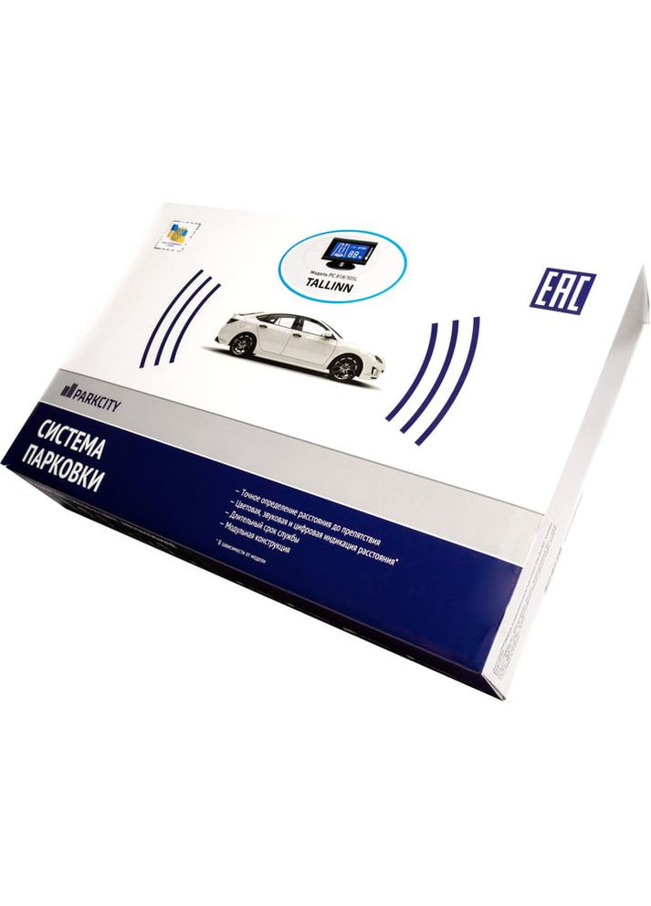 Паркувальна система Tallinn 818/305L Light Grey 8-датчиків ParkCity 00-00018813 (360642637)