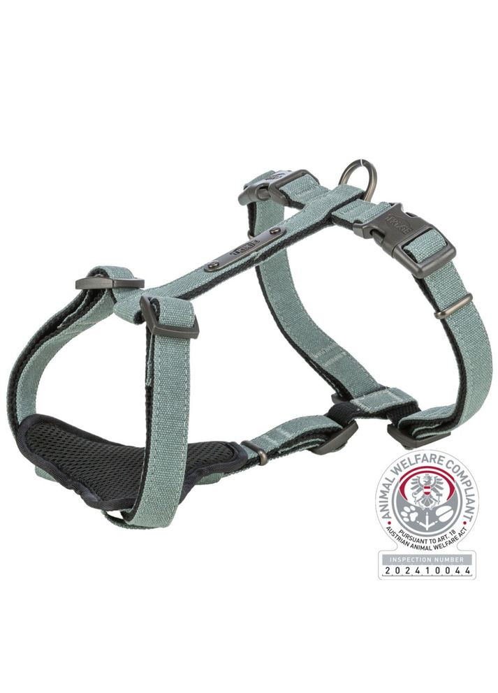 Шлея CityStyle H-harness для собак бавовна M–L 52–75 см 20 мм світло-зелена Trixie (372505190)
