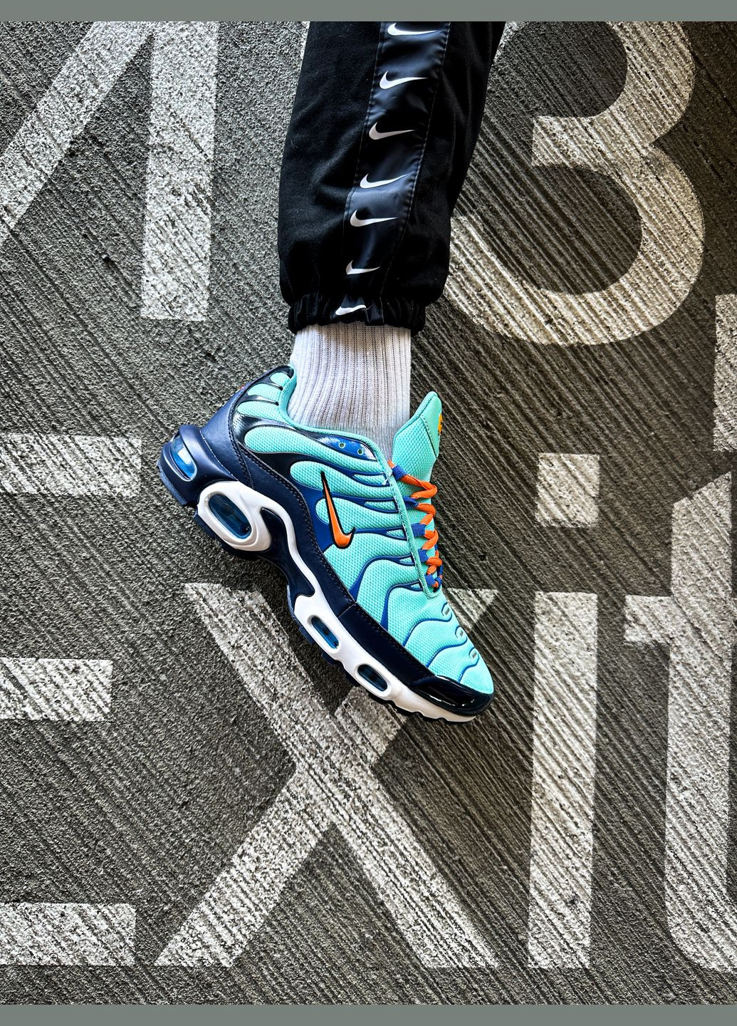 Синій Осінні кросівки чоловічі nike air max tn plus blue \ найк аір макс тн плюс сині No Brand