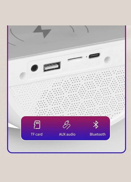 Лампа настільна RGB великий нічник AS-K10 з бездротовою зарядкою для телефону (1876495732) No Brand (326811566)