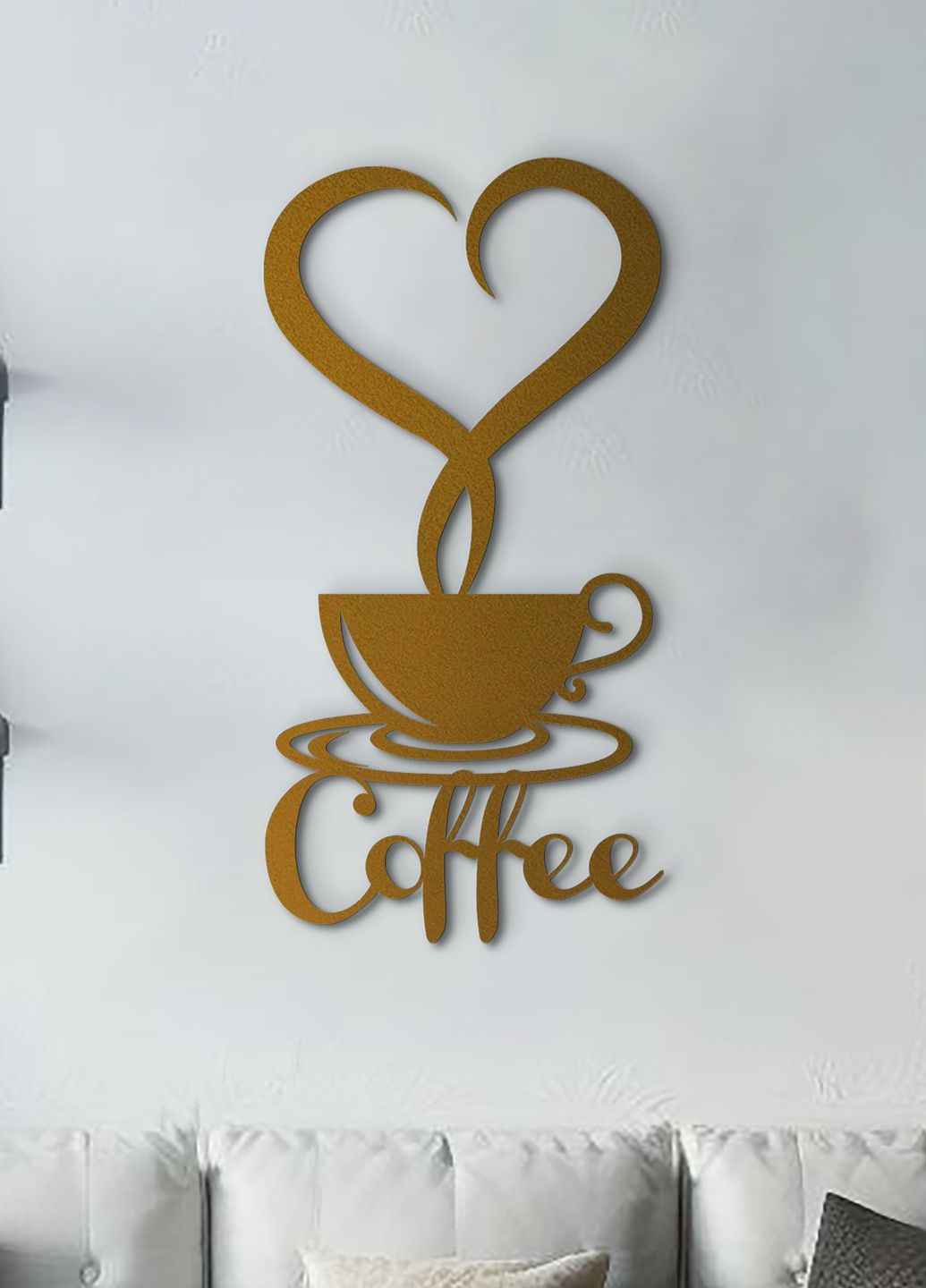 Деревянная картина на кухню, декоративное панно из дерева "Львовский кофе", минималистичный стиль 40х20 см Woodyard (291842178)